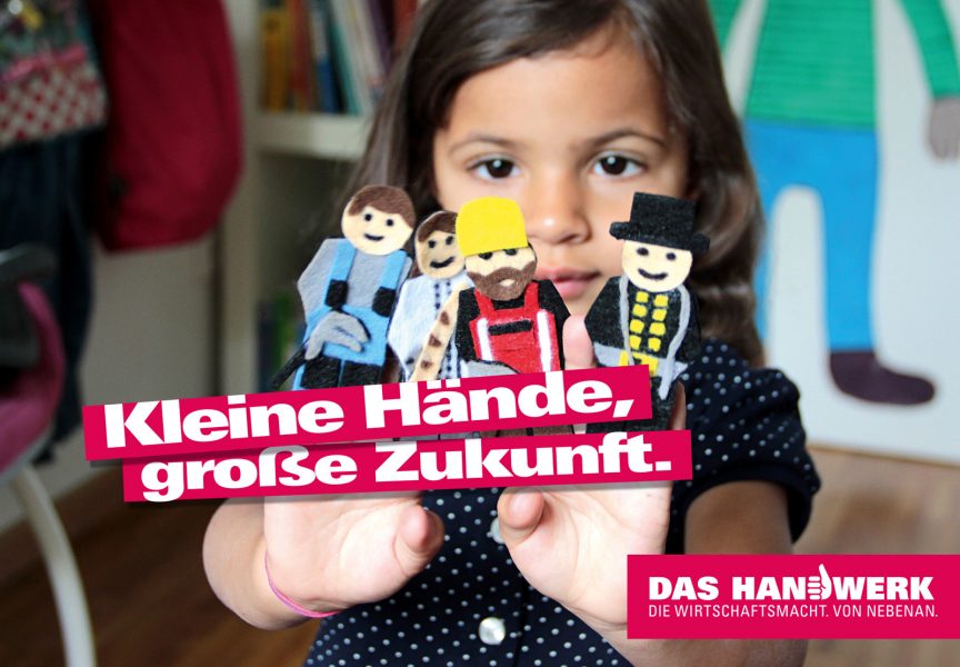 Ob Klempner, Bäcker, Maurer oder Schornsteinfeger: Das Handwerk bietet über 130 spannende Arbeitsfelder, die es zu entdecken gilt. (Quelle: www.amh-online.de)